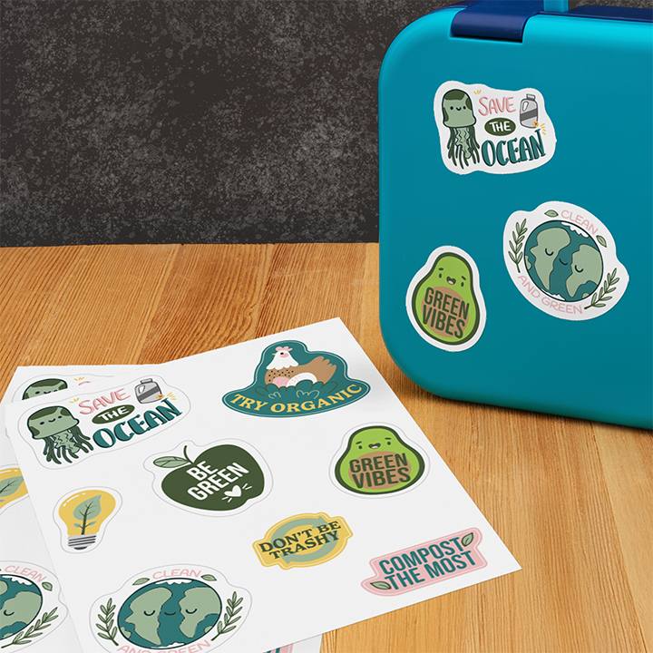 Eco-Safe Sticker Pages